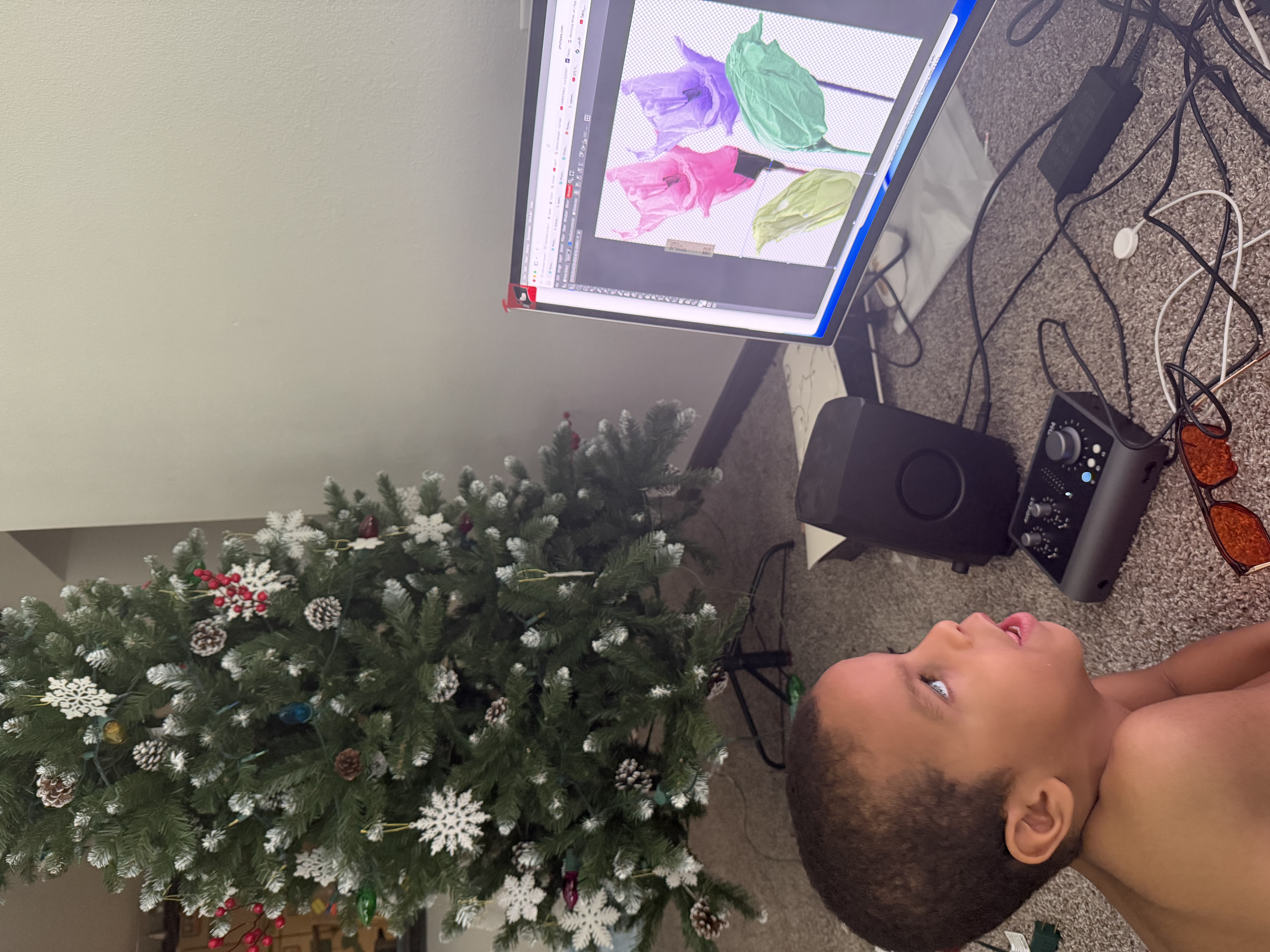 Svivva founder working with his 6-year-old son on the app design